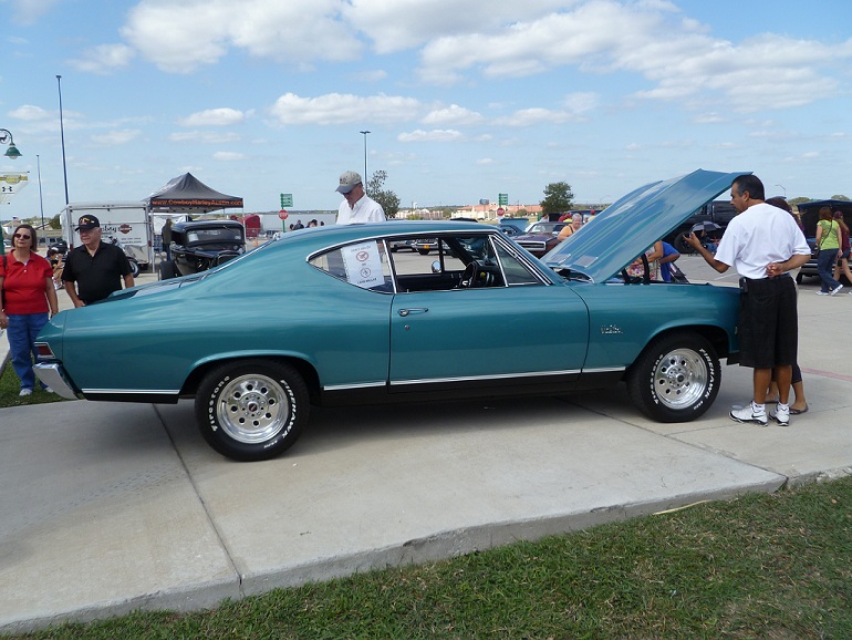 A 1970's Chevrolet Malibu at a car show at Cabela's in Buda, October 2011