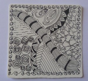 A Zentangle tile