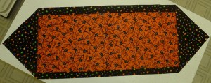 Table Runner, Halloween Table runner in Halloween fabrics