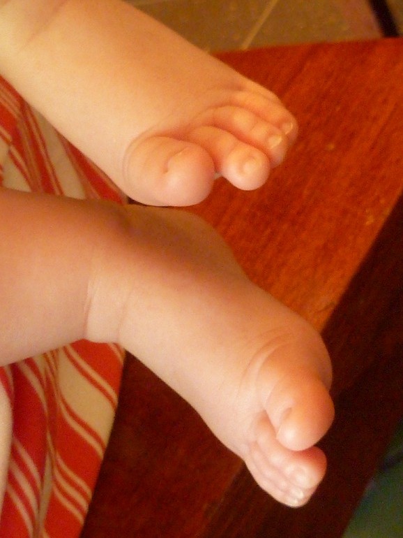 Two baby feet