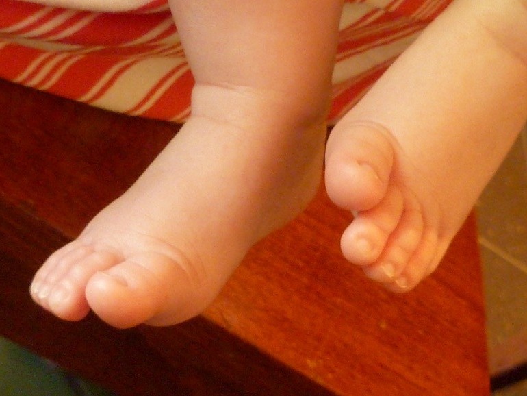 Two baby feet