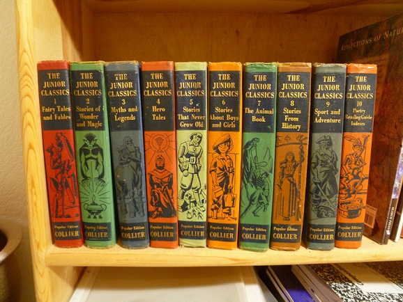 A set of Junior Classics books
