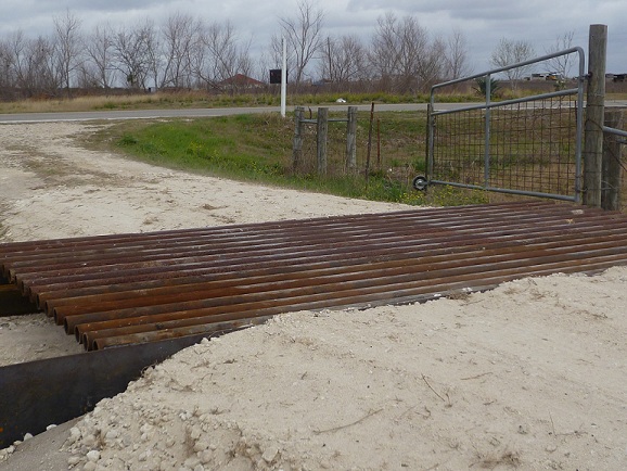 Cattle guard installed