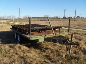 Cattle guard waiting to be installed