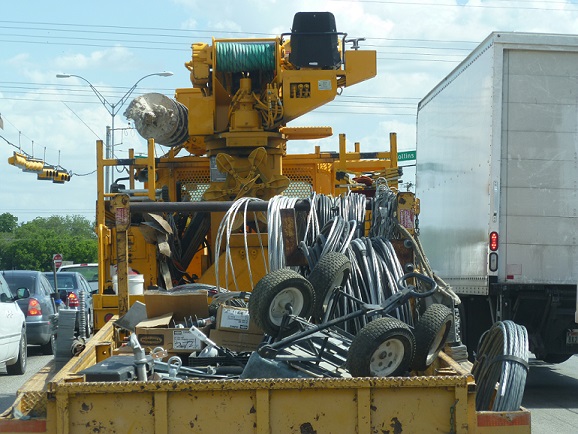 Photo of a utility truck