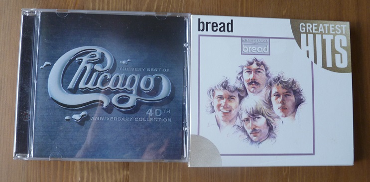 Music disks by Chicago and Bread
