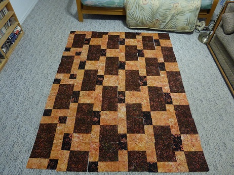 Possible arrangement for the quilt top