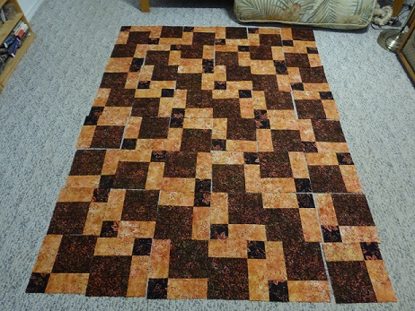Quilt top arrangement