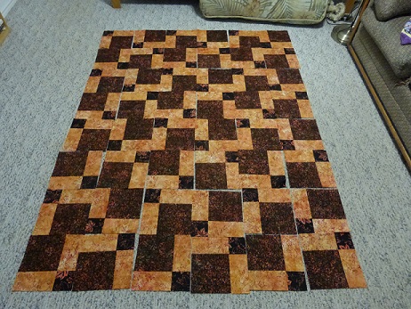 Quilt top arrangment