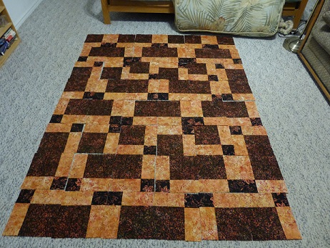 Quilt top arrangment