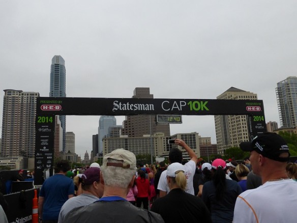 Took us almost 13 minutes to get to the start line after the race started