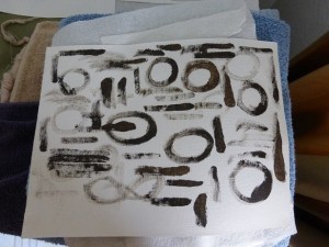 Painting with oils on the wrong side of the canvas