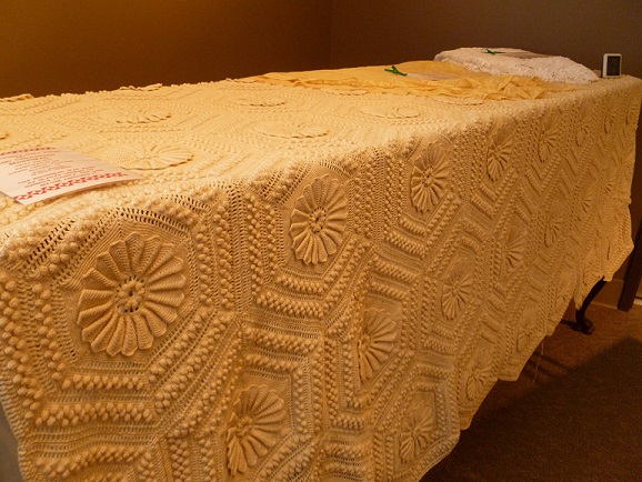 More of the crocheted bedspread