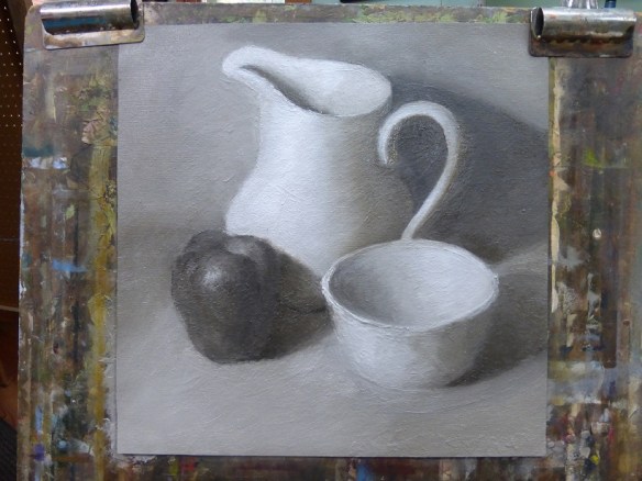 Photograph of the painting that I'm calling finished even if it's not