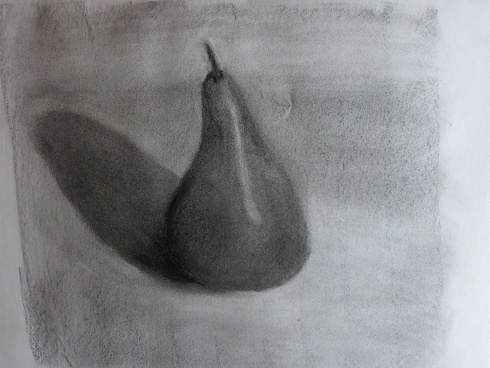 First sketch of the red pear