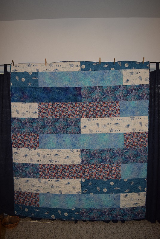 The back of the Beach Quilt