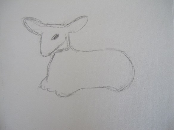 Sketch of the Avon Deer bottle