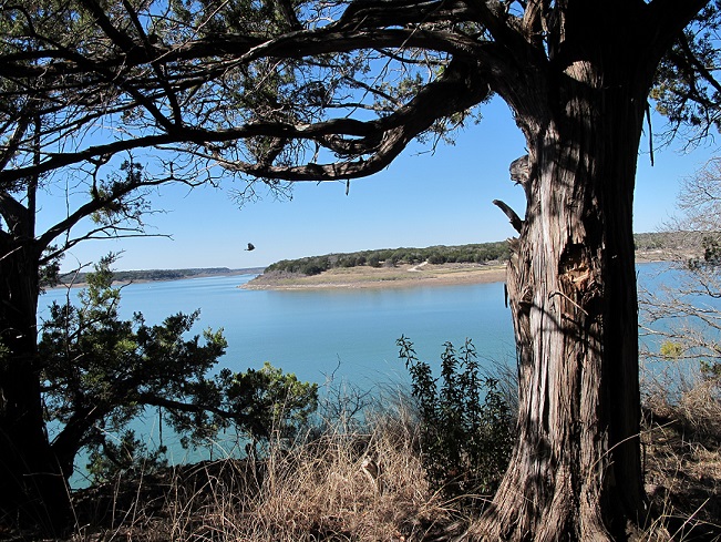Lake Georgetown, viewed from the trail