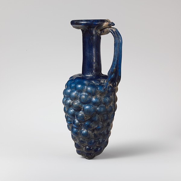 Glass jug, Roman, ca 3rd century CE