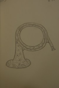 Sketch of the ceramic horn