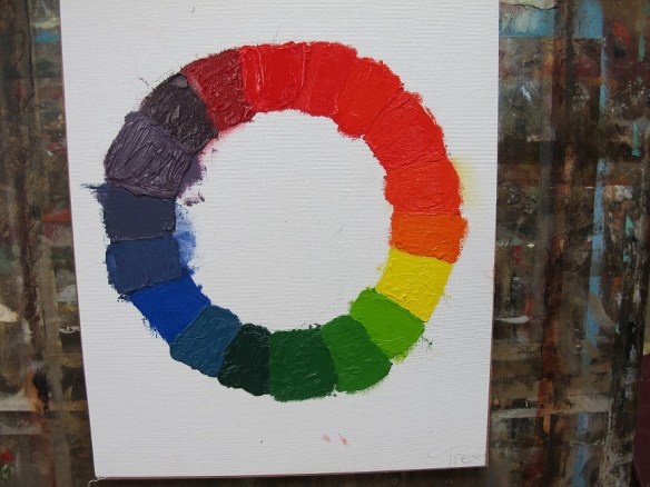 Updated color wheel, corrected by my instructor