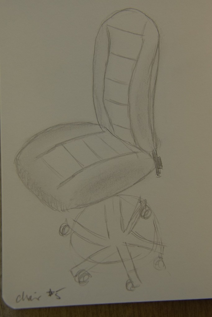 Sketch of the sewing chair