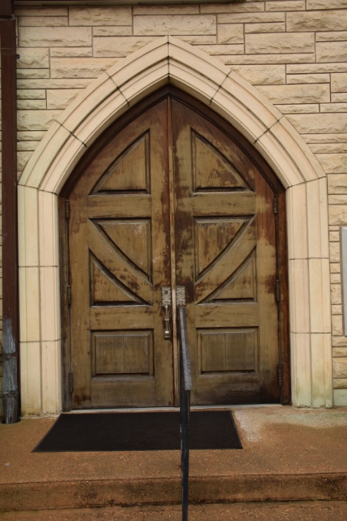 An old church door