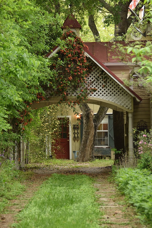 House at the end of the driveway