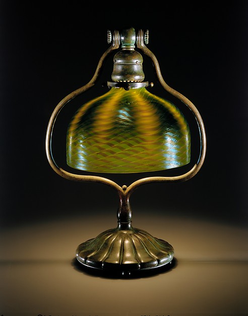 Designed by Louis Comfort Tiffany, circa 1902-1912, New York; glass and bronze