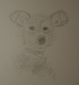Sketch of Fuzzy the Dog