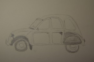 Sketch of the Citroen car