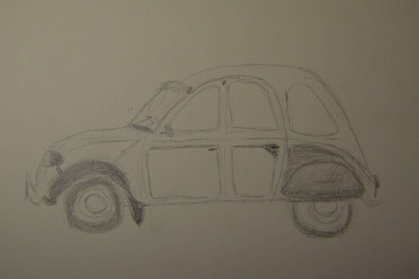 Sketch of the Citroen car