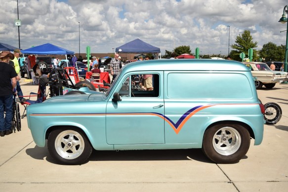 Showing off at the car show
