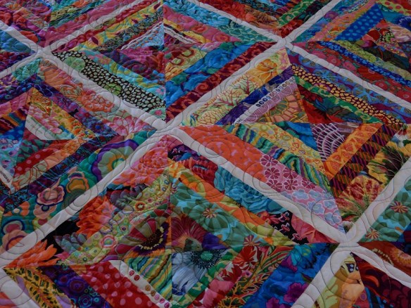 A multicolored quilt