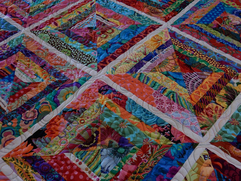 A multicolored quilt