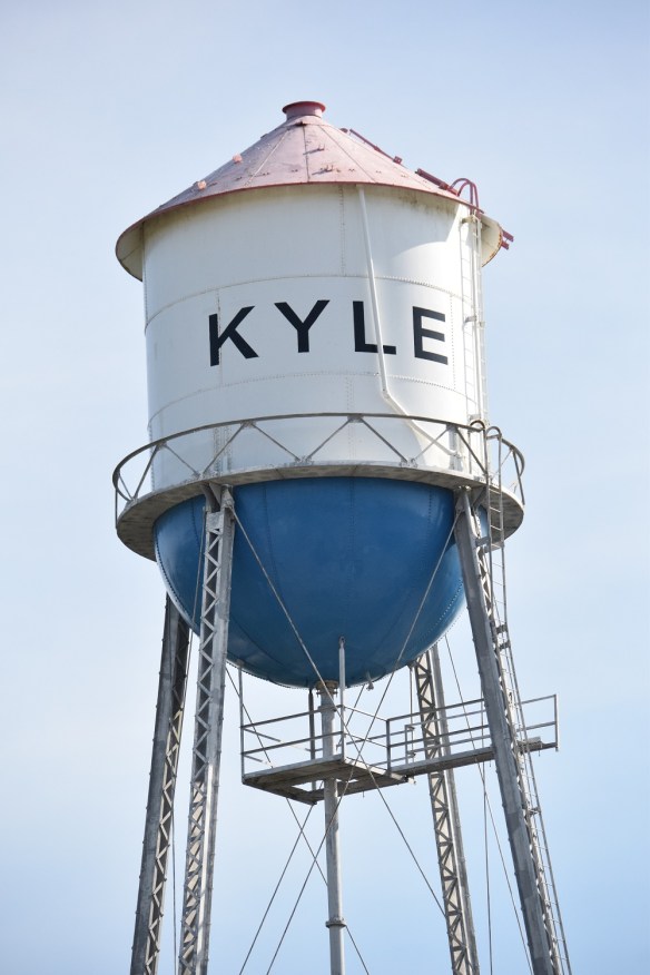 Water tower in Kyle, Texas