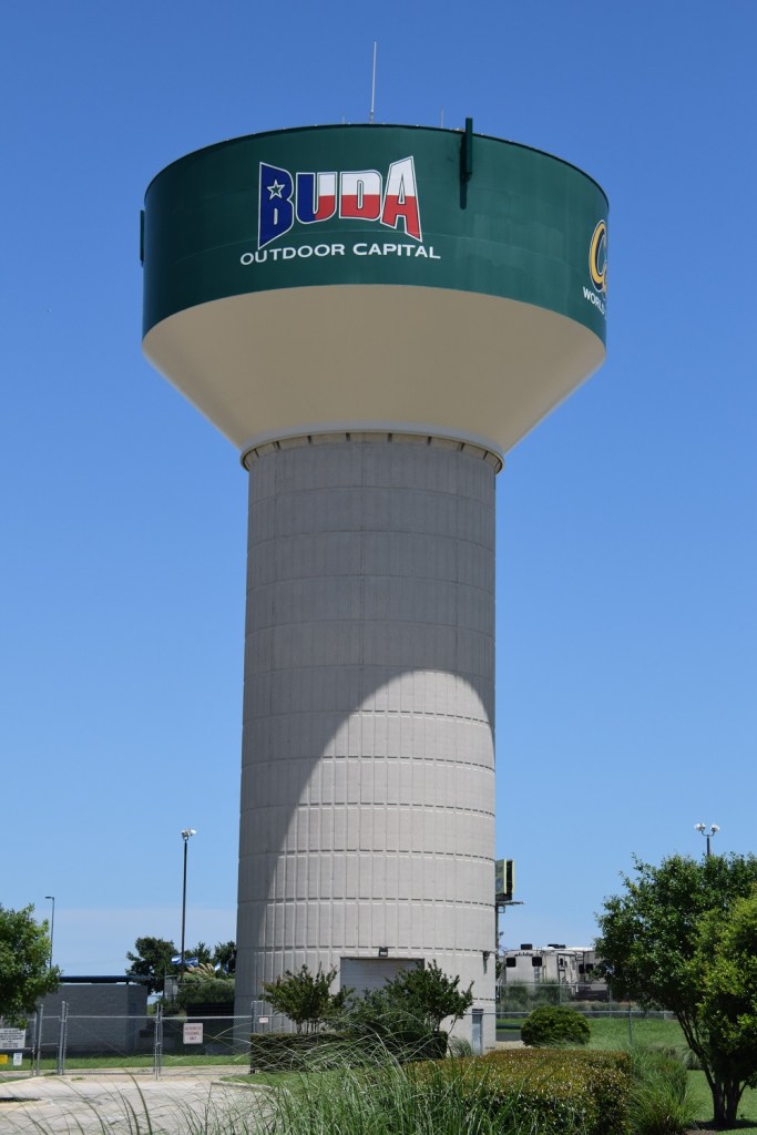 Cabela's water tower in Buda, Texas