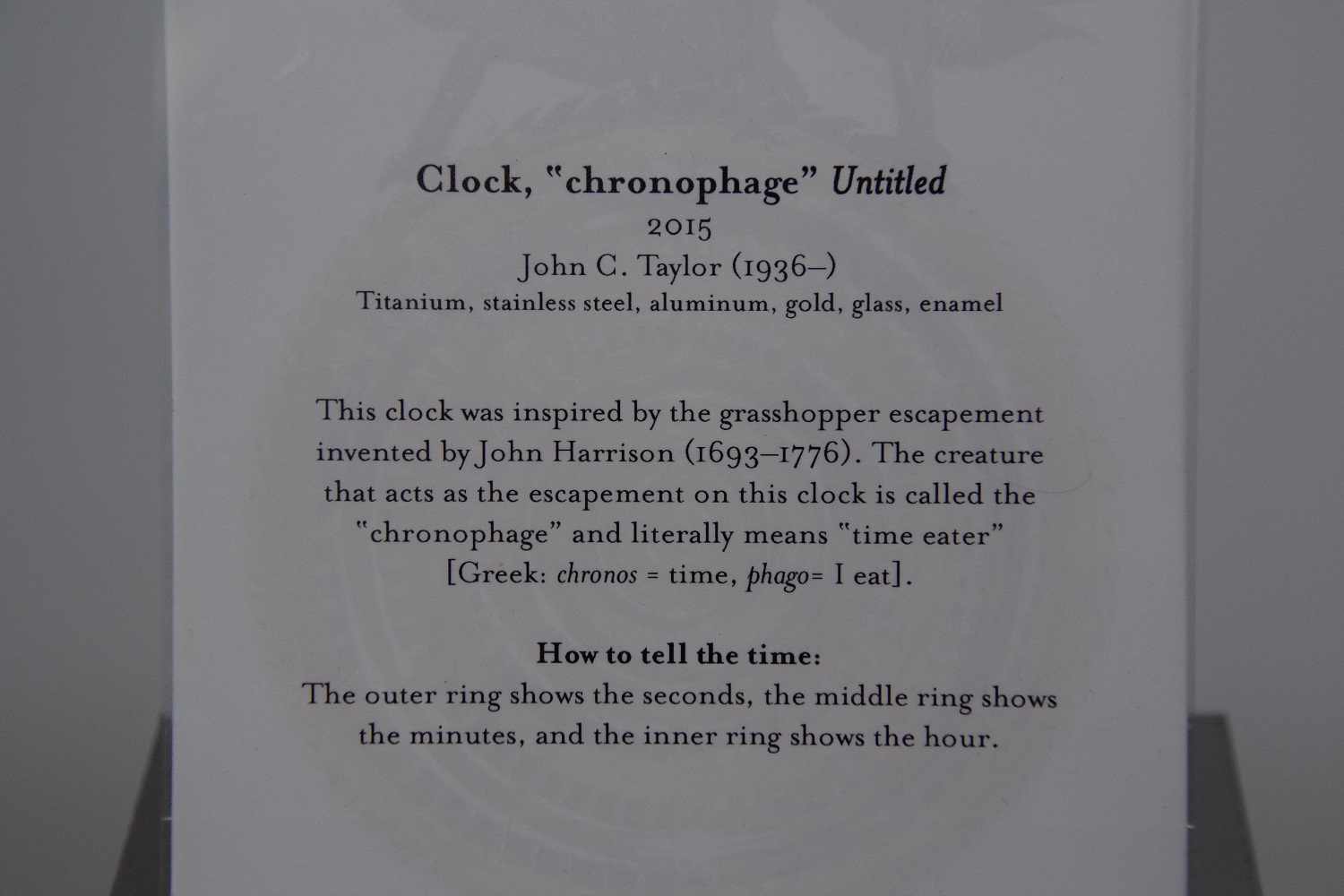 Chronophage Clock s (1)