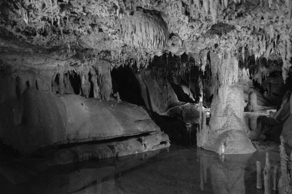A photo of one of the caverns