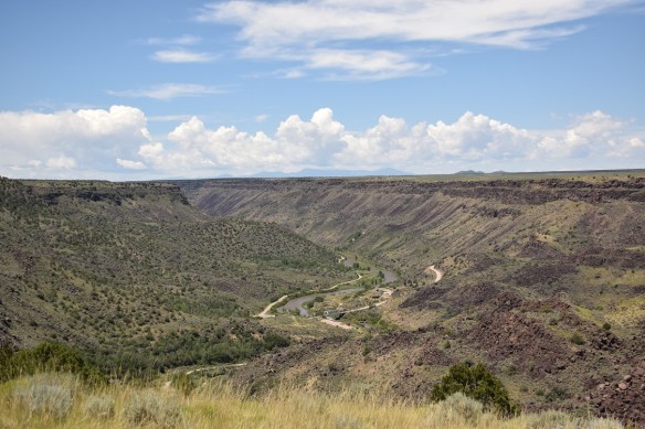 Looking down at the Rio Grande