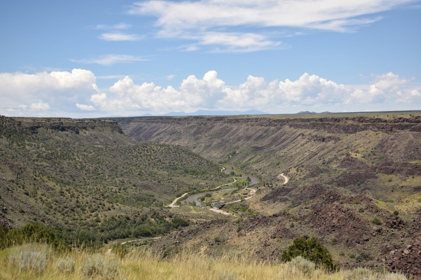 Looking down at the Rio Grande