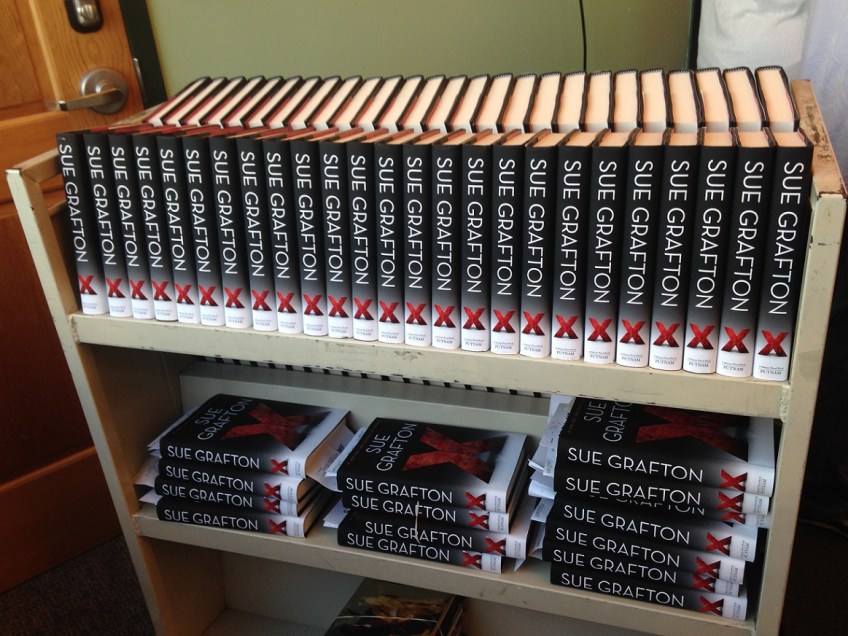 A slew of books, at the ready