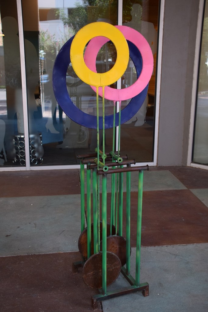 Outdoor art at the Triangle, Austin, Texas