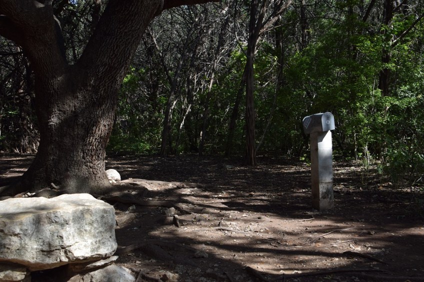 Mailbox on the Barton Creek Greenbelt trail