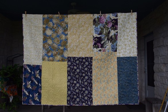 The back of the quilt.