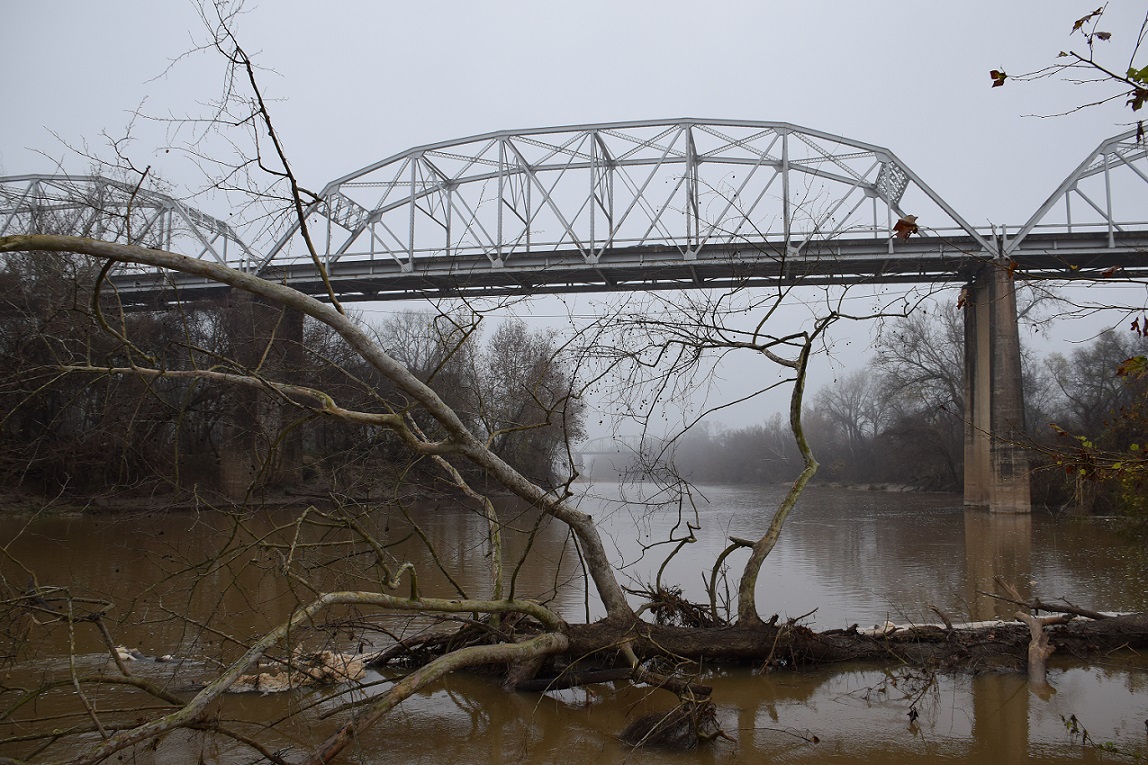 The Colorado River in La Grange, Texas