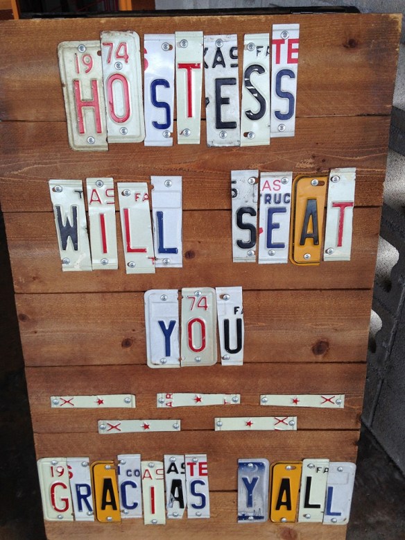 At La Mancha restuarant, Austin, Texas