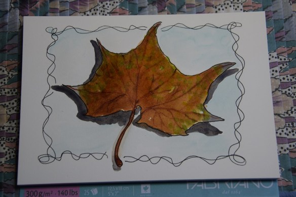 I worked on it a little more after I photographed it the first time; it was not dark enough. 