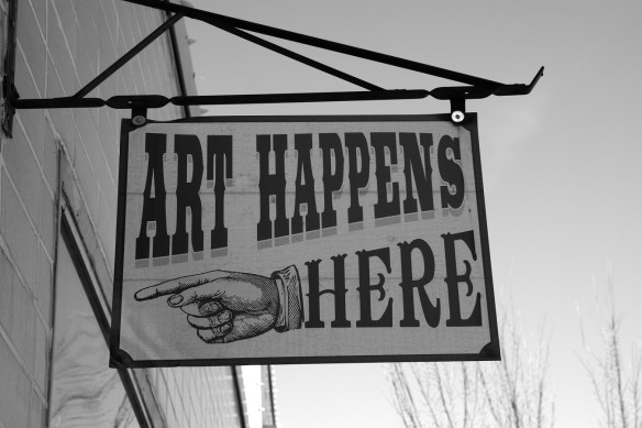 At the Purple Turtle art studio, Bryan, Texas