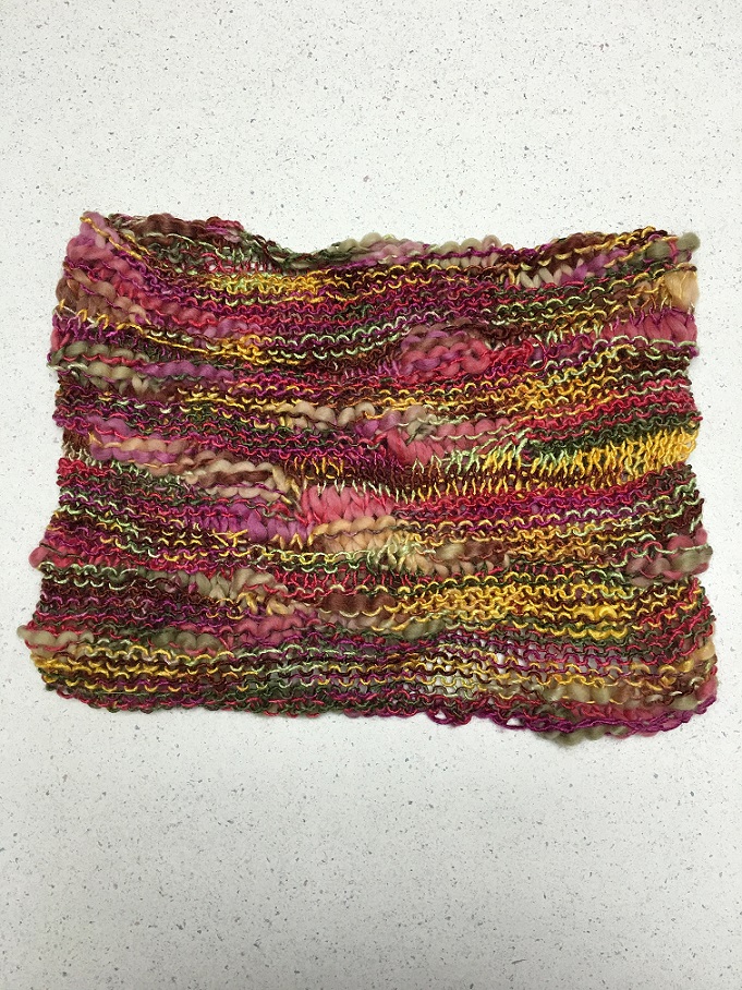 My second effort. Same yarn in a different colorway.